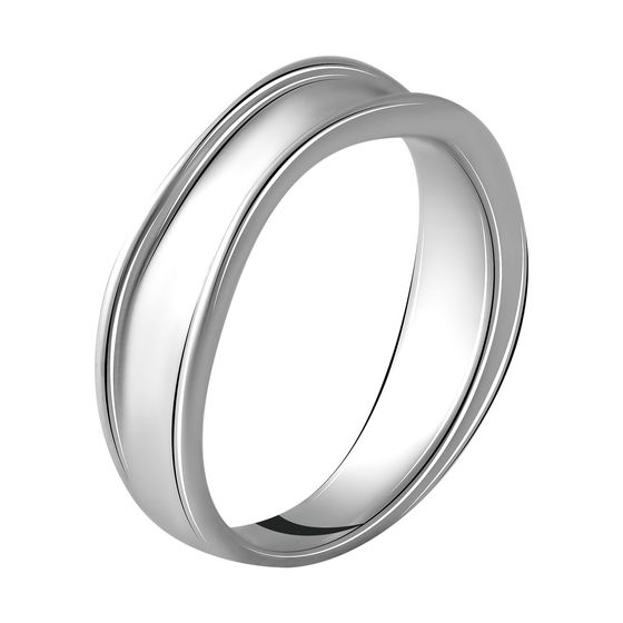 Silver ring without stones