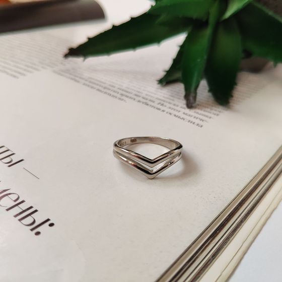 Silver ring without stones