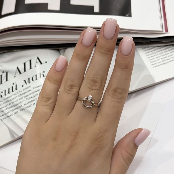 Silver Ring with Fianites