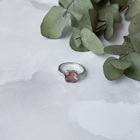 Серебряное кольцо с султанитом 3.04ct