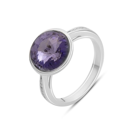 Серебряное кольцо с фианитами