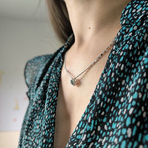 Срібна підвіска з містик топазом 0.37ct