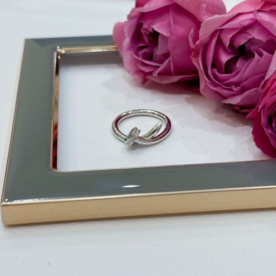 Silver Ring with Fianites