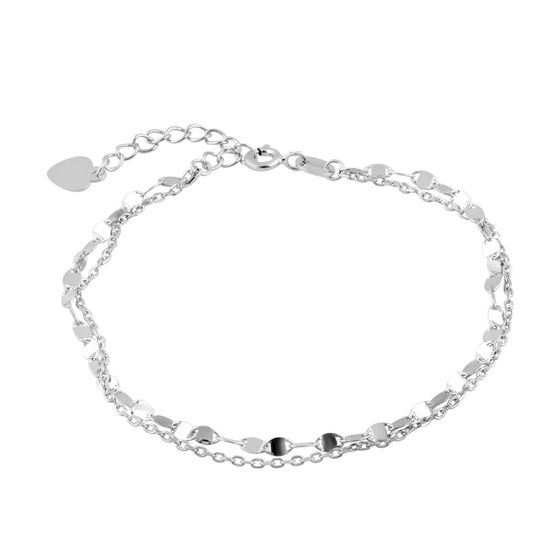 Silver bracelet without stones