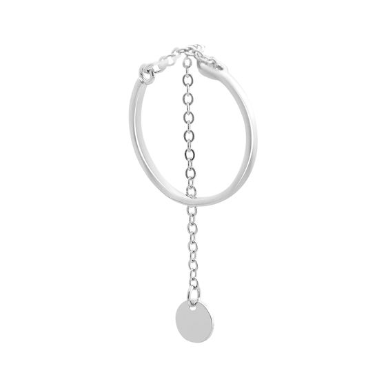 Silver ring without stones