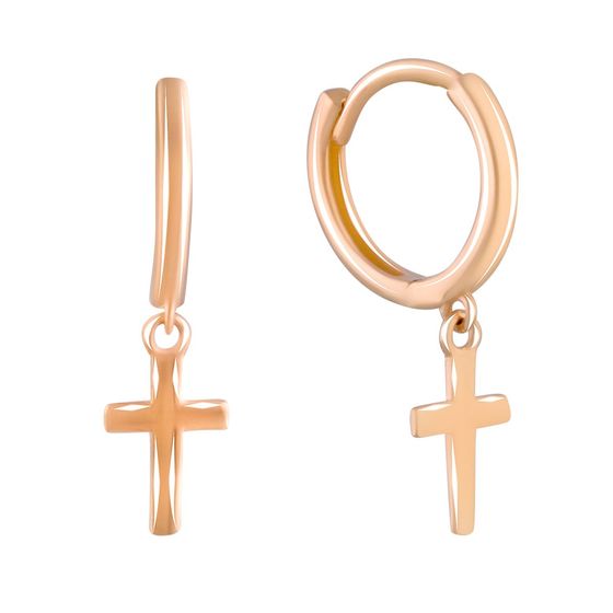 Gold earrings without stones