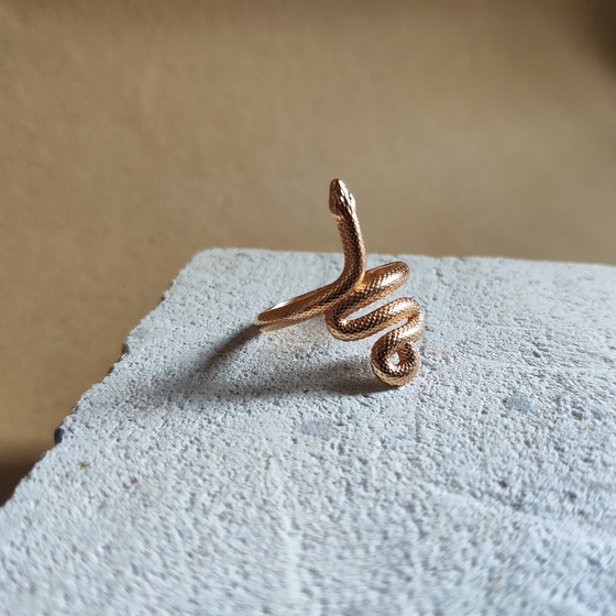 A gold ring without stones