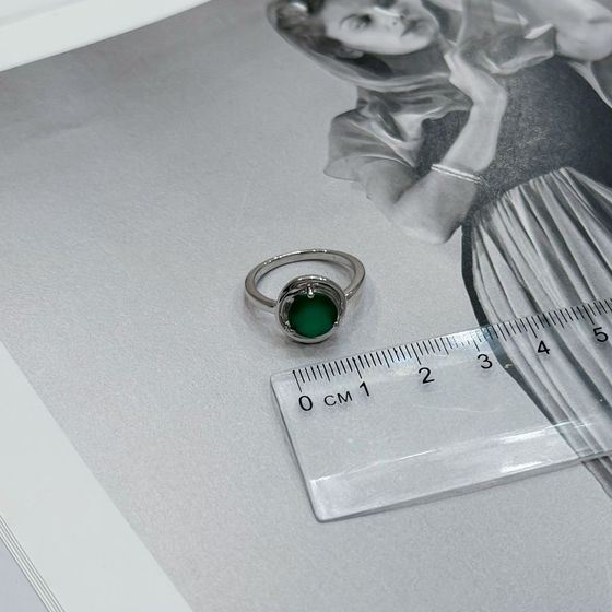 Срібна каблучка з агатом 1.8ct