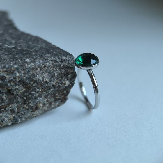 Silver Ring with Fianites