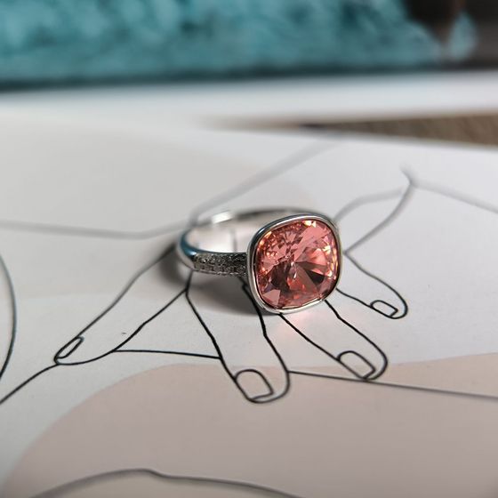 Silver Ring with Fianites