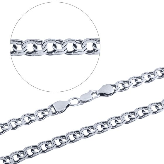 Silver chain without stones