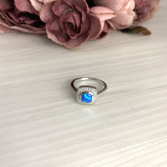 Срібна каблучка з опалом 0.86ct