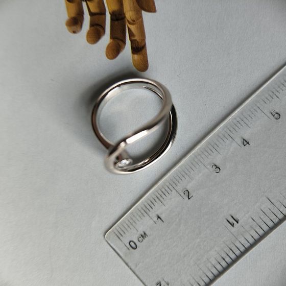 Silver Ring with Fianites