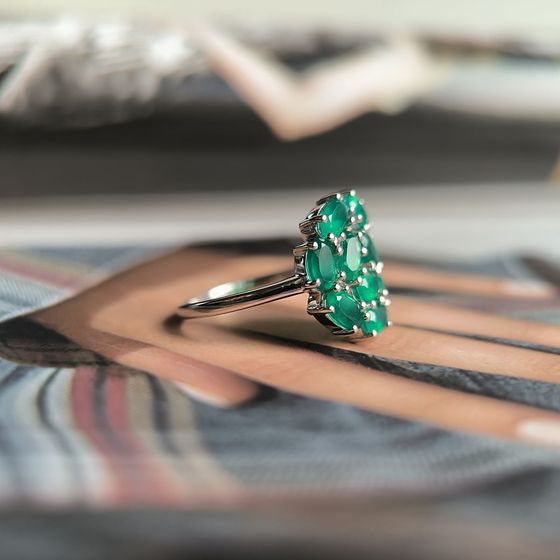 Срібна каблучка з агатом 1.937ct