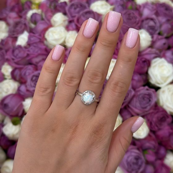 Срібна каблучка з опалом 0.906ct