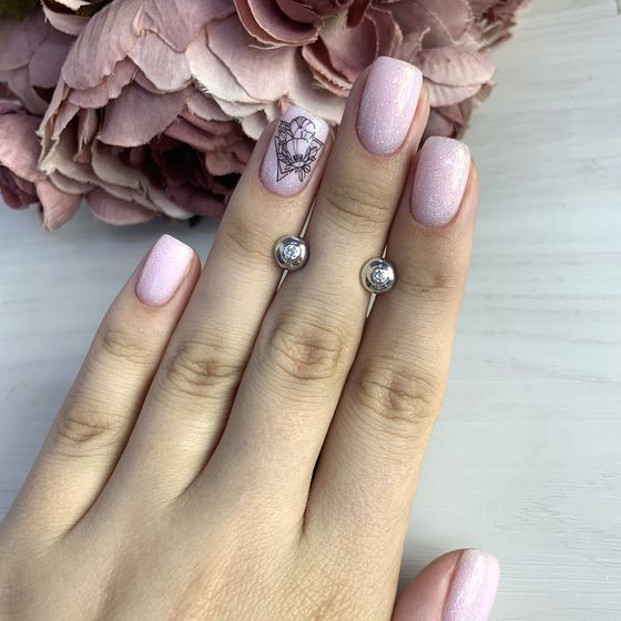 Золоті сережки з діамантом 0.12ct