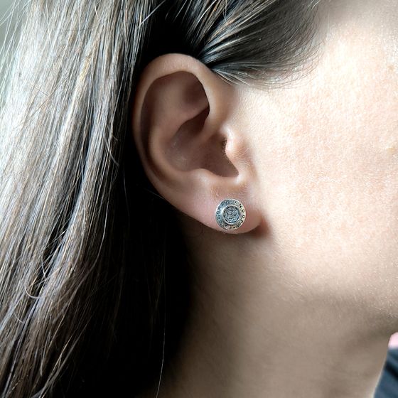 Срібні сережки з фіанітами