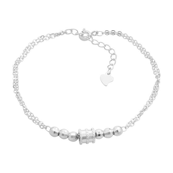 Silver bracelet without stones