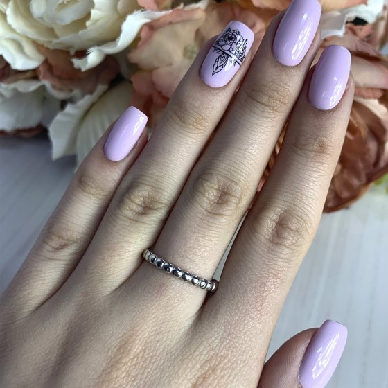 Silver ring without stones