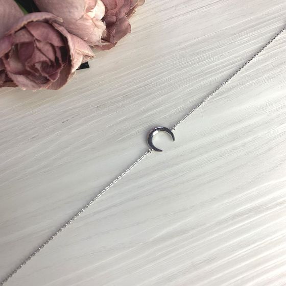 Срібний браслет на ногу без каменів