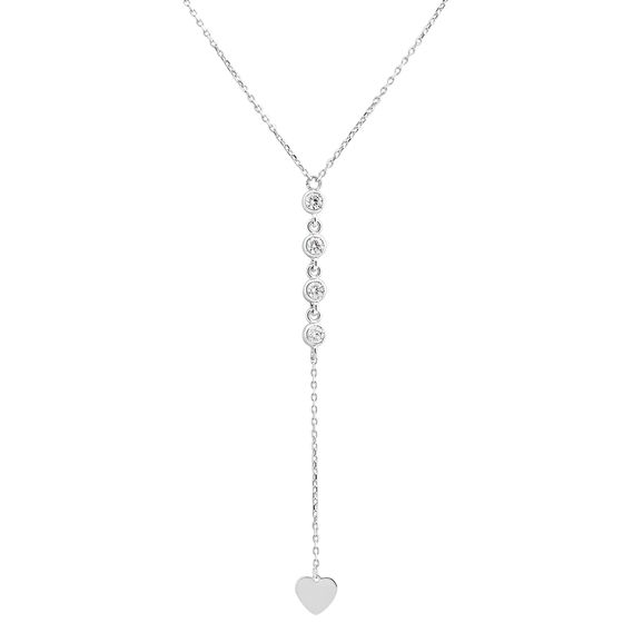 Золоте кольє з фіанітами 0.16ct