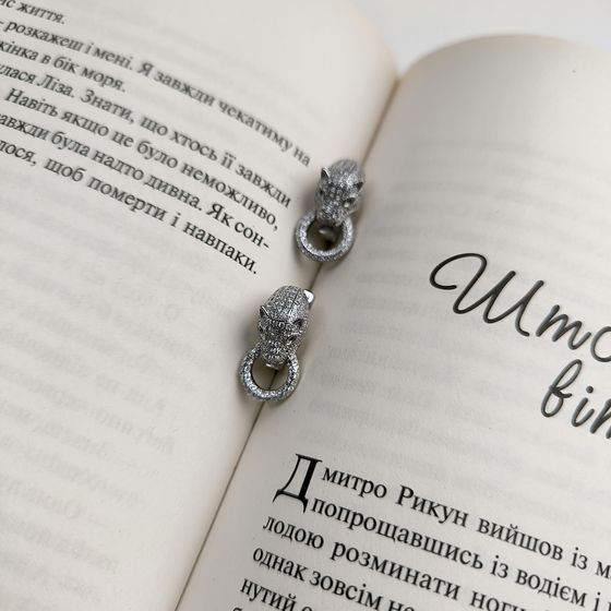 Silver Earrings with Fianites