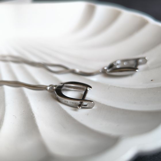 Срібні сережки без каменів