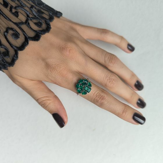 Срібна каблучка з агатом 1.937ct