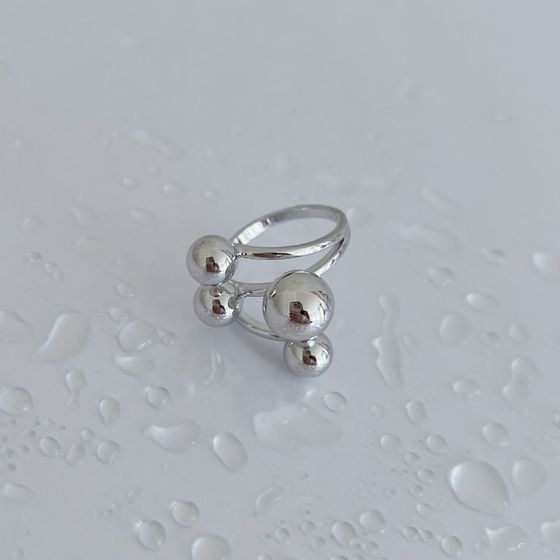 Silver ring without stones