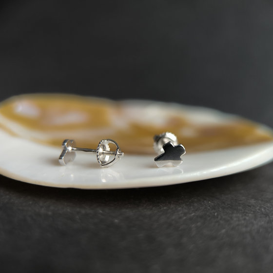 Срібні сережки без каменів