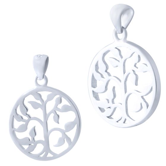 Silver pendant without stones