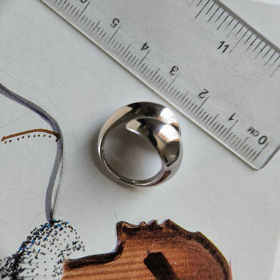 Silver ring without stones