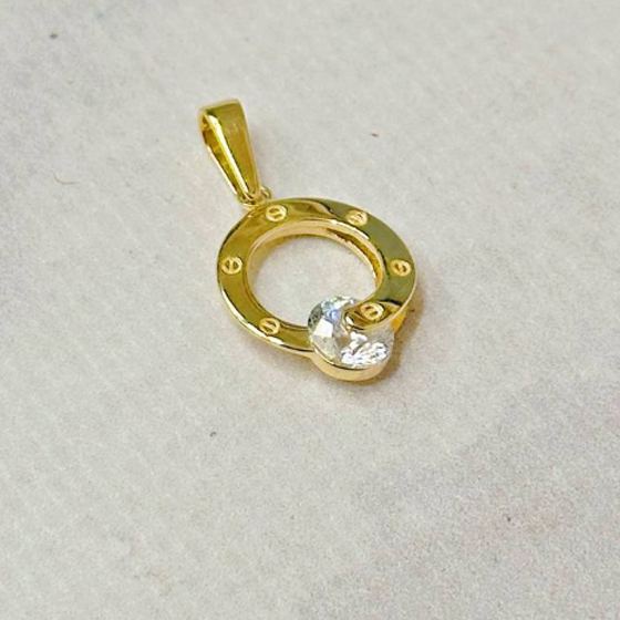 Золота підвіска з фіанітами 0.3ct