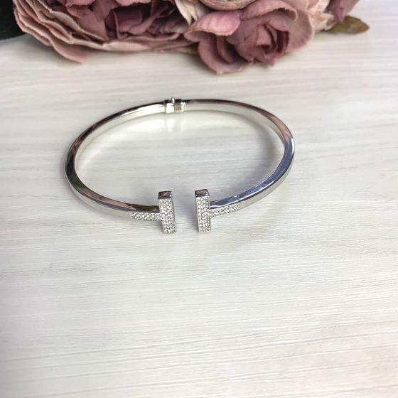Золотий браслет з фіанітами 0.5ct