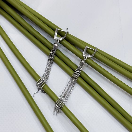 Срібні сережки без каменів