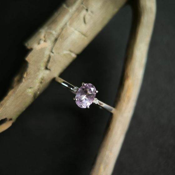 Серебряное кольцо с аметистом 0.713ct