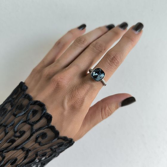 Silver Ring with Fianites