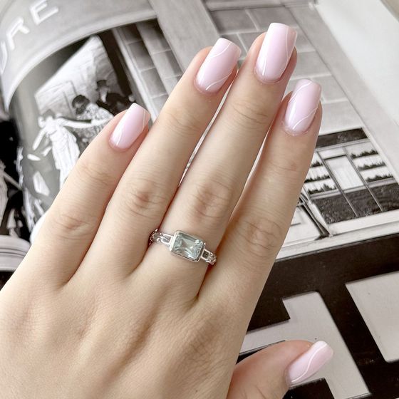 Срібна каблучка з топазом 1.7ct