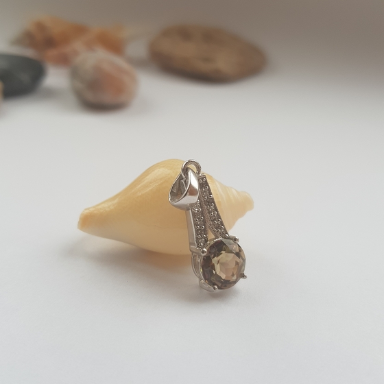 Срібна підвіска з містик топазом 1.8ct