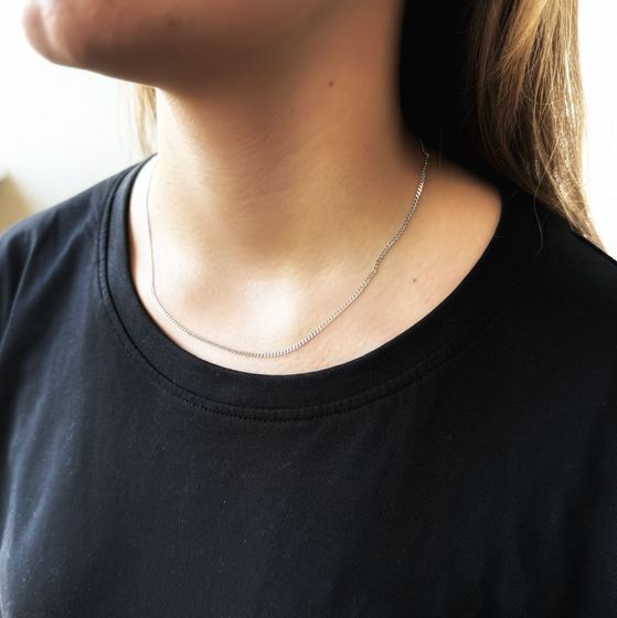 Срібний ланцюжок без каменів