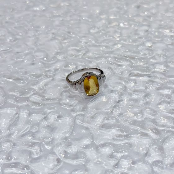 Срібна каблучка з цитрином nano 3.2ct