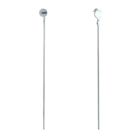 Срібні сережки без каменів