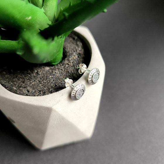 Срібні сережки з фіанітами