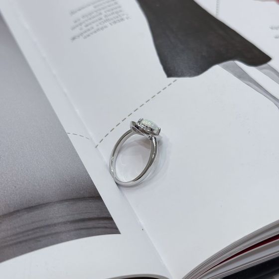 Срібна каблучка з опалом 0.906ct