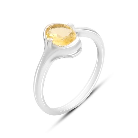 Срібна каблучка з цитрином nano 0.958ct