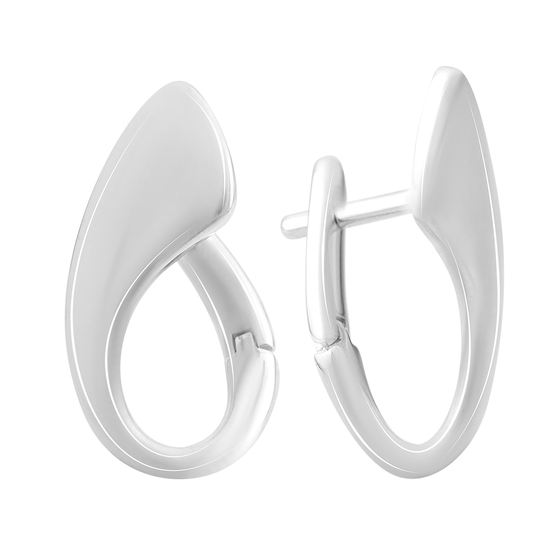 Gold earrings without stones