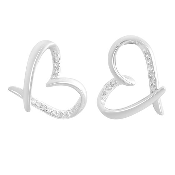 Срібна підвіска з фіанітами