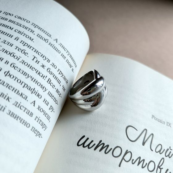 Срібна каблучка без каменів