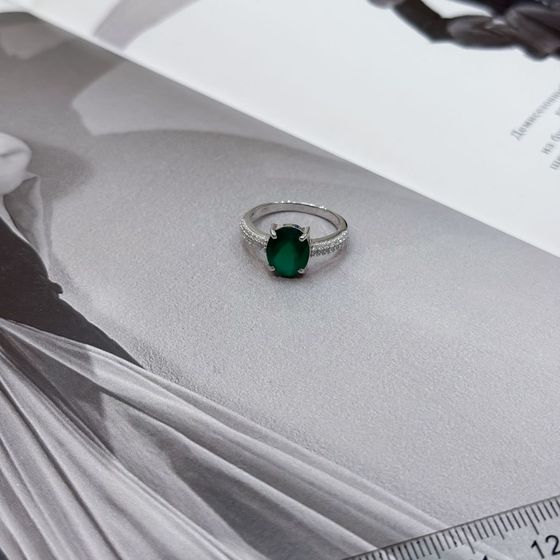 Срібна каблучка з агатом