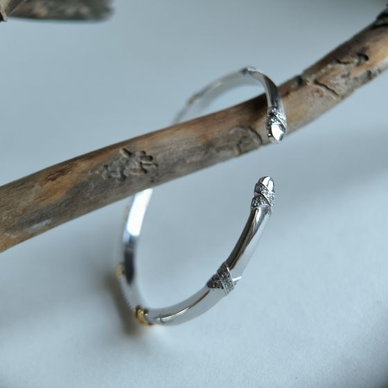 Серебряный браслет с фианитами